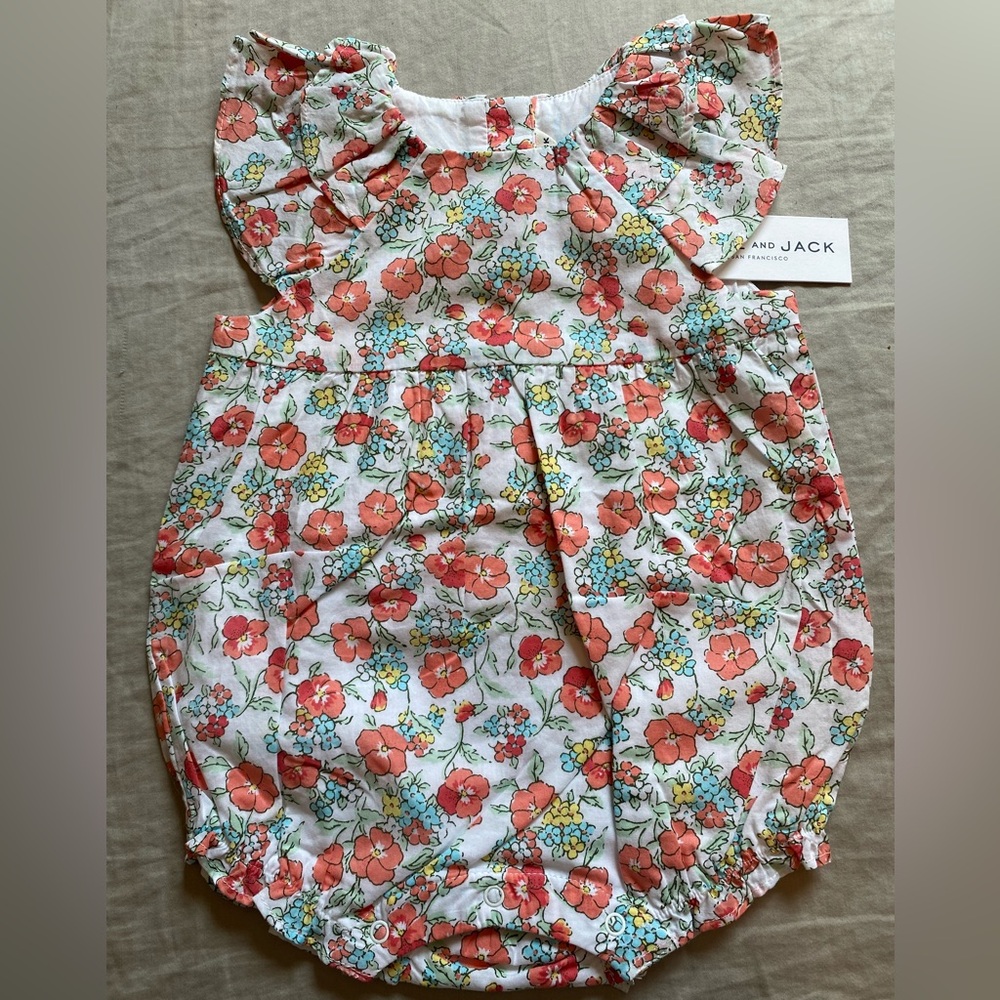 Janie and Jack Floral Romper